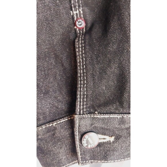 U.S. Polo Association Men's Black Embroidered Jean Denim Jacket Large - Picture 5 of 13